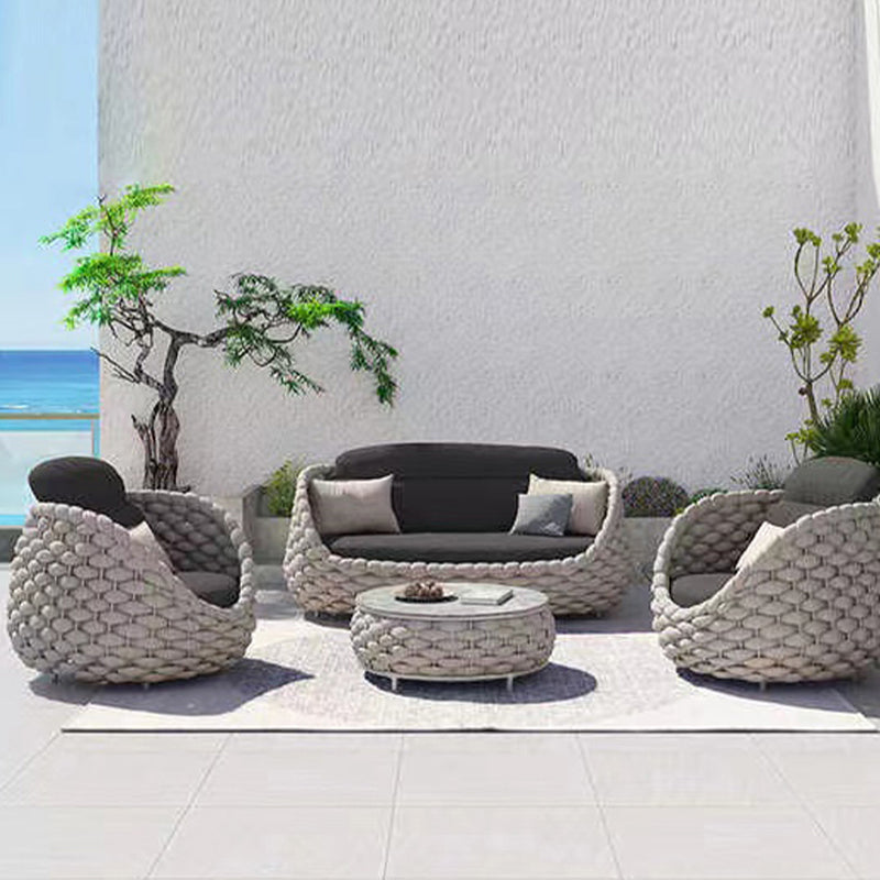 Metal Outdoor Patio Fade Resistant Sofa Patio Sofa  with Cushions