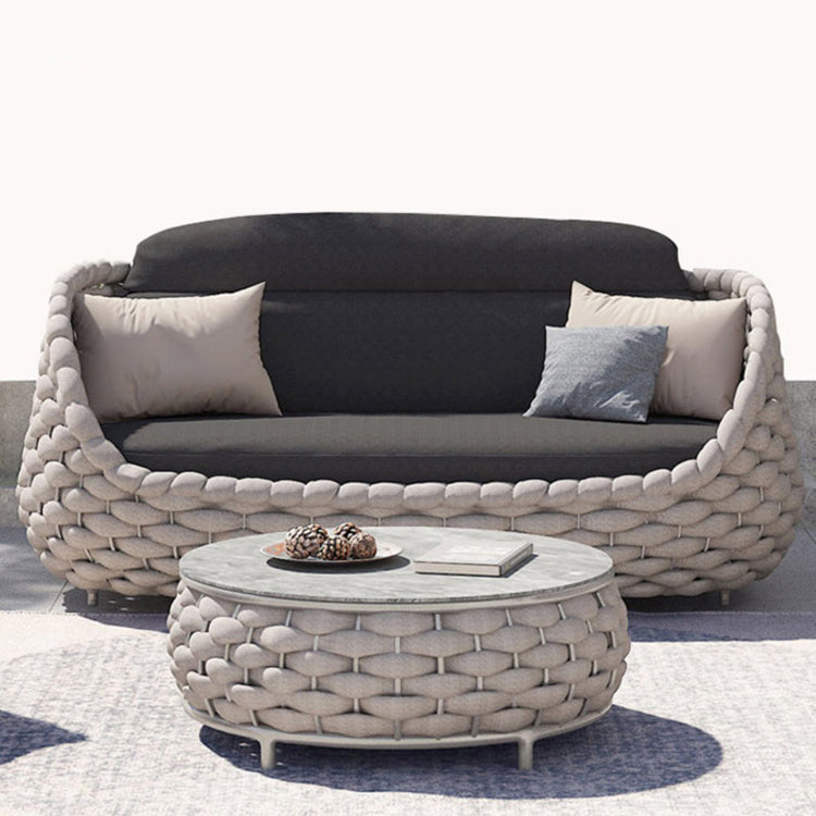 Metal Outdoor Patio Fade Resistant Sofa Patio Sofa  with Cushions