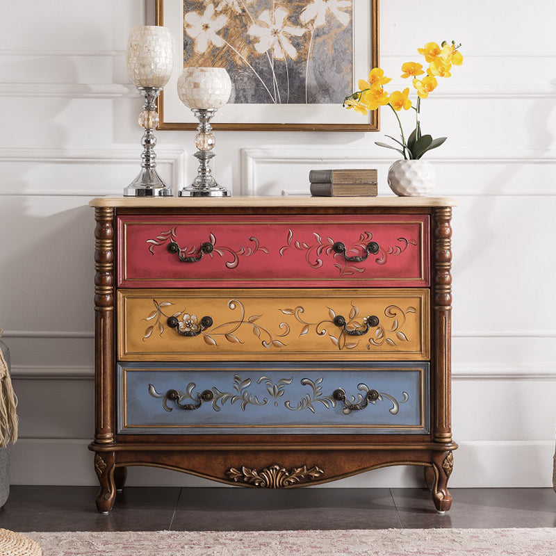 Mid-century Modern  Wooden Chest Rectangle Accent Chest with Drawers