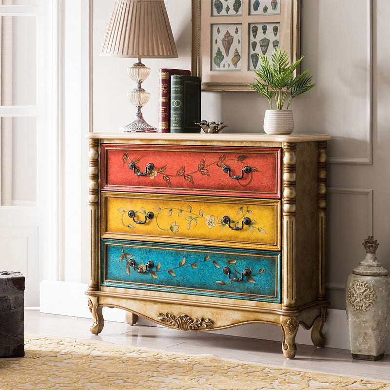 Mid-century Modern  Wooden Chest Rectangle Accent Chest with Drawers