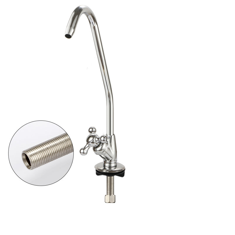 Modern Style Kitchen Filtered Faucet Copper Gooseneck Kitchen Filtered Faucet