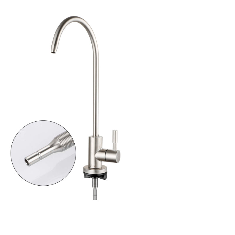 Modern Style Kitchen Filtered Faucet Copper Gooseneck Kitchen Filtered Faucet