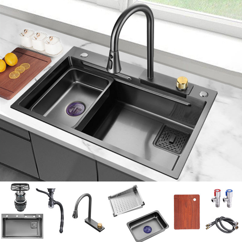 Modern Workstation Sink Stainless Steel with Soundproofing and Cutting-Board Kitchen Sink