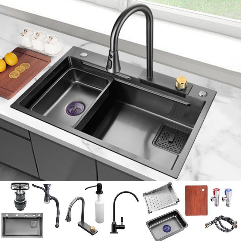 Modern Workstation Sink Stainless Steel with Soundproofing and Cutting-Board Kitchen Sink