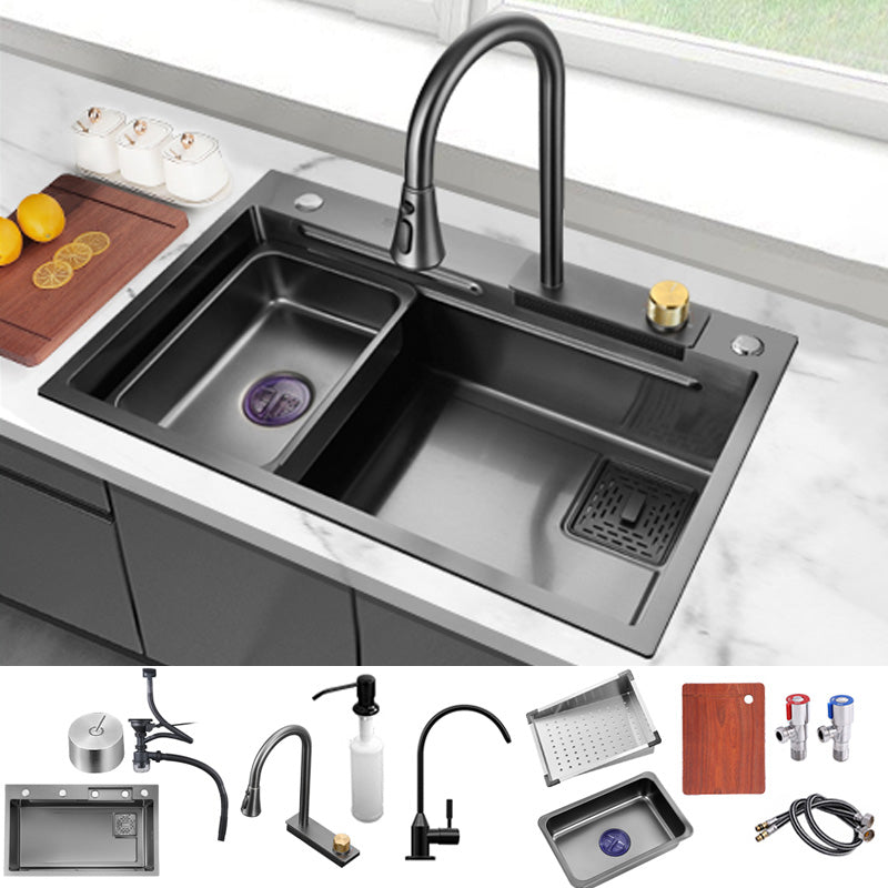 Modern Workstation Sink Stainless Steel with Soundproofing and Cutting-Board Kitchen Sink