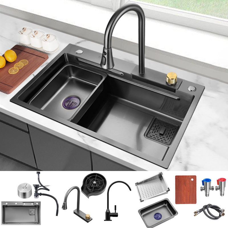 Modern Workstation Sink Stainless Steel with Soundproofing and Cutting-Board Kitchen Sink