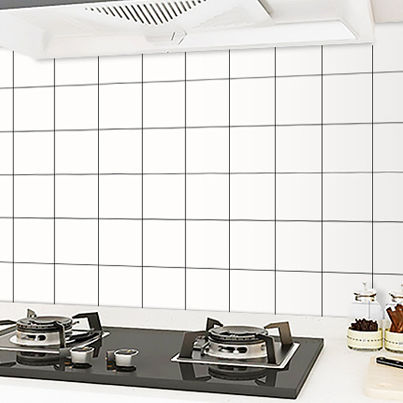 Modern Peel and Stick Backsplash Tile Plastic Wallpaper for Kitchen