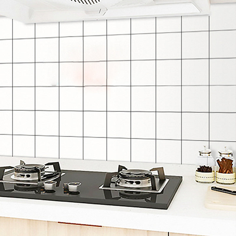 Modern Peel and Stick Backsplash Tile Plastic Wallpaper for Kitchen