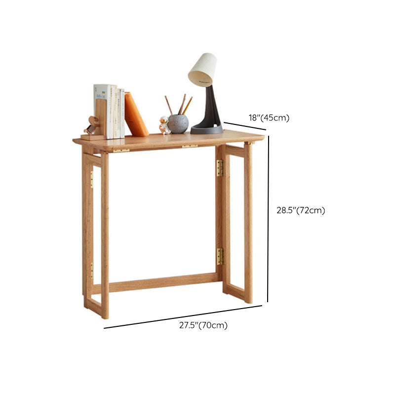 Light Wood Student Desk Wood Foldable Student Table for Home