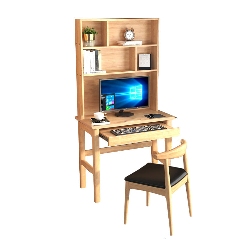 17" Wide Contemporary Student Desk Wooden Student Table with Storage