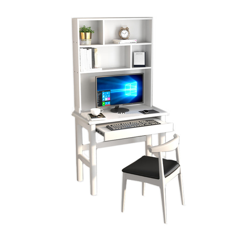 17" Wide Contemporary Student Desk Wooden Student Table with Storage