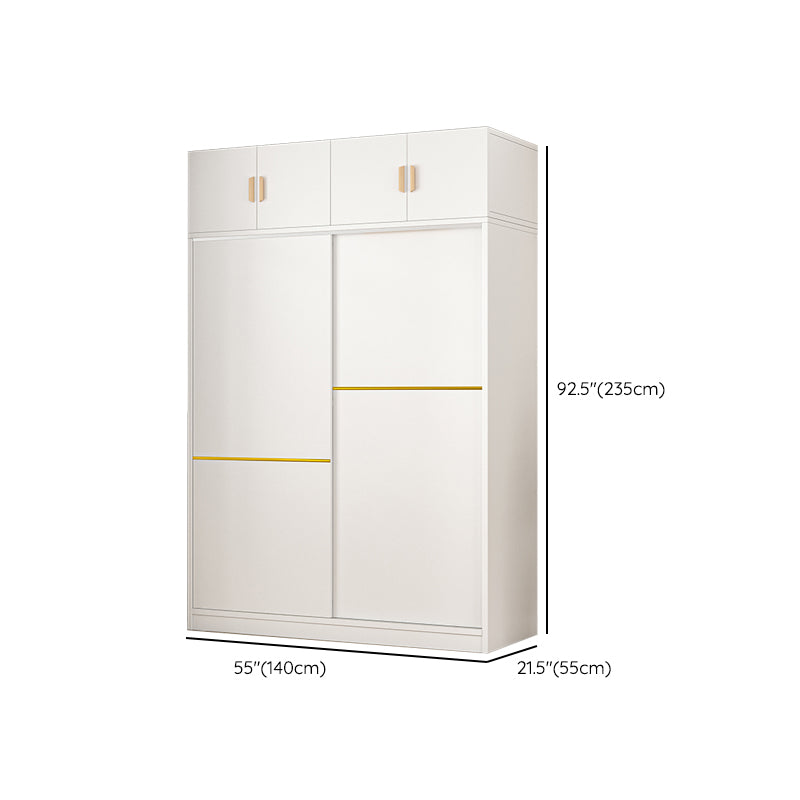 Urban Wooden Coat Locker in White Matte Finish 3-Drawer Kid's Wardrobe