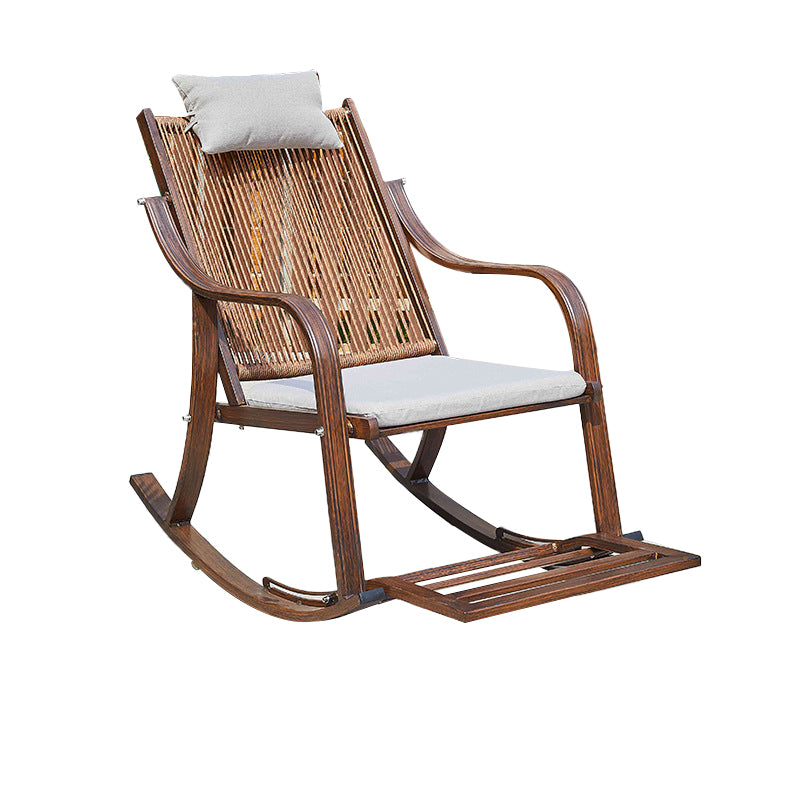 Modern Style Natural Rattan Rocking Chair Indoor Sofa Rocking Chair