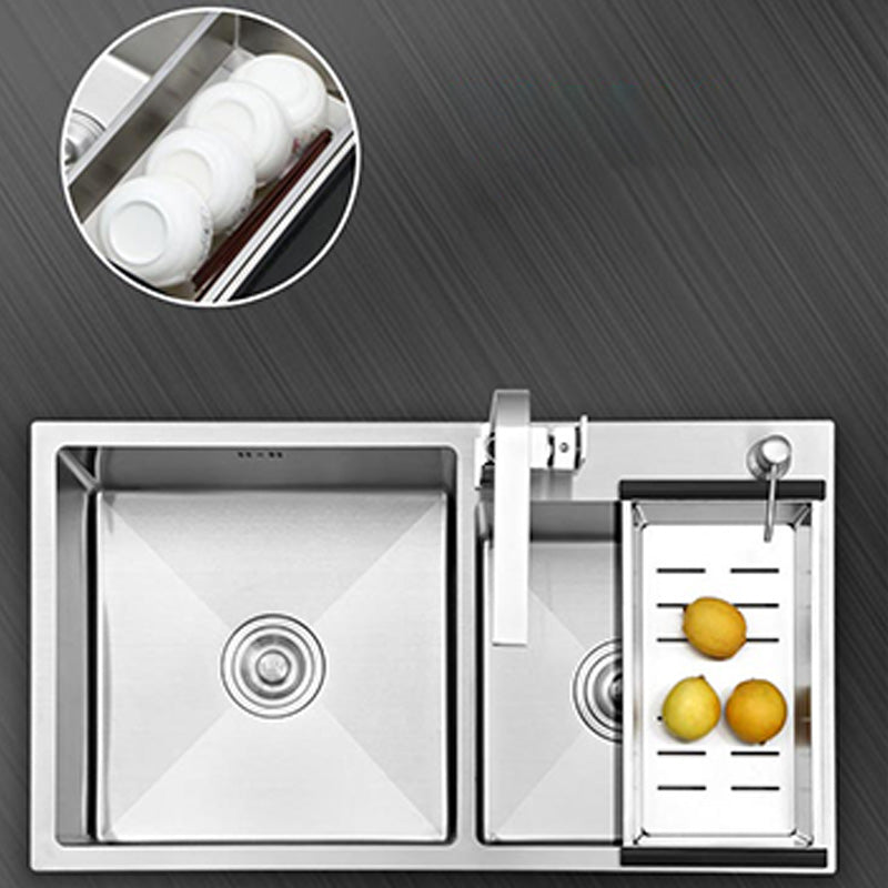 Modern Style Kitchen Sink Stainless Steel Drop-In Kitchen Sink with Drain Assembly