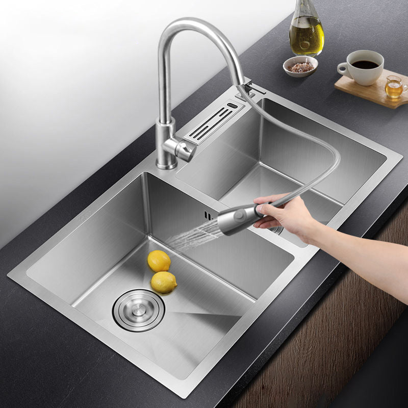 Kitchen Sink Soundproof Design Stainless Steel Drop-In Kitchen Sink