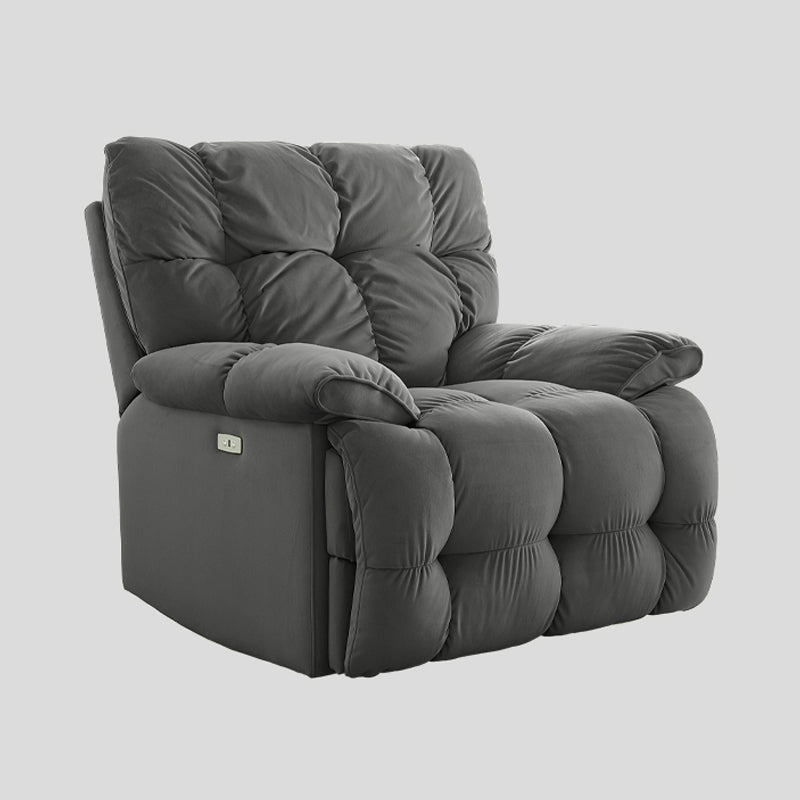 Contemporary Standard Recliner Solid Color Indoor Swivel Rocker Reclining