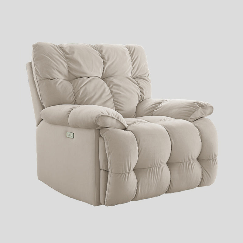 Contemporary Standard Recliner Solid Color Indoor Swivel Rocker Reclining