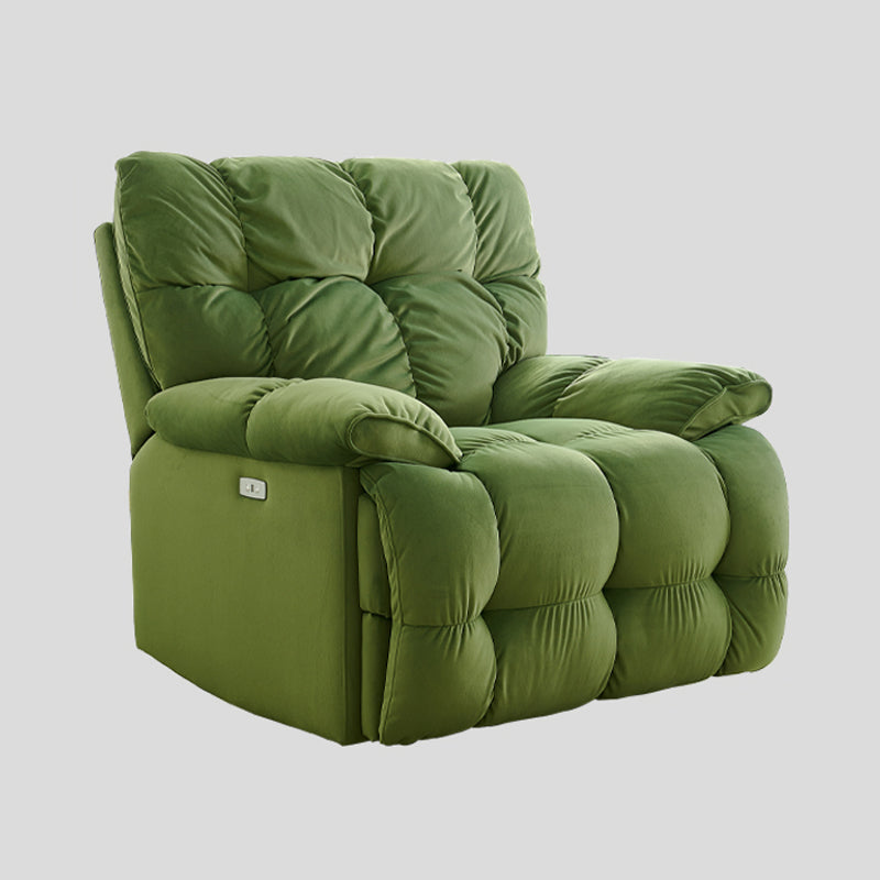 Contemporary Standard Recliner Solid Color Indoor Swivel Rocker Reclining