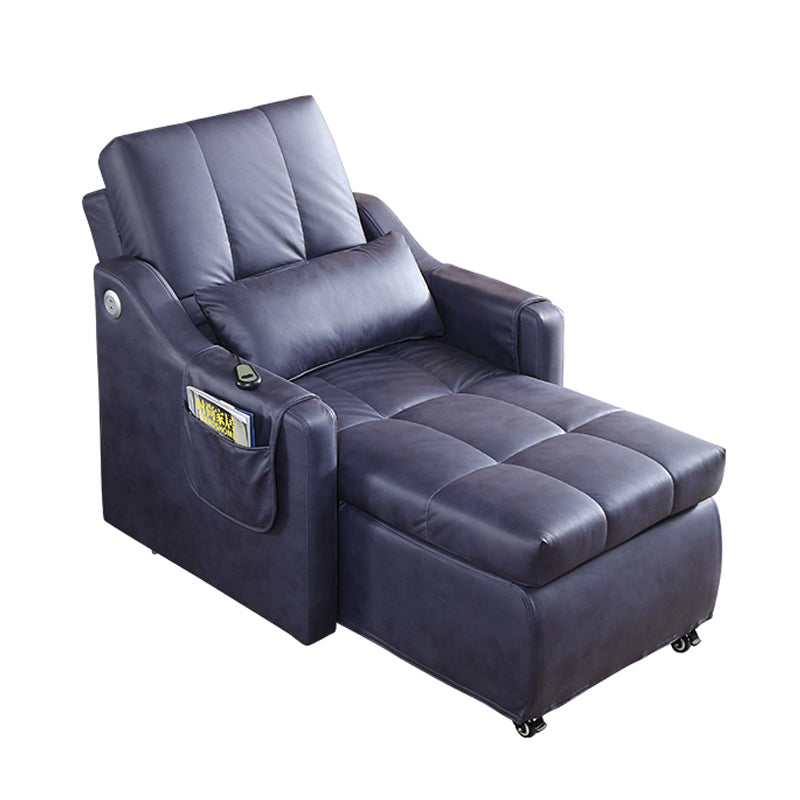 Contemporary Standard Recliner Manual-Push Botton Indoor Solid Color Metal