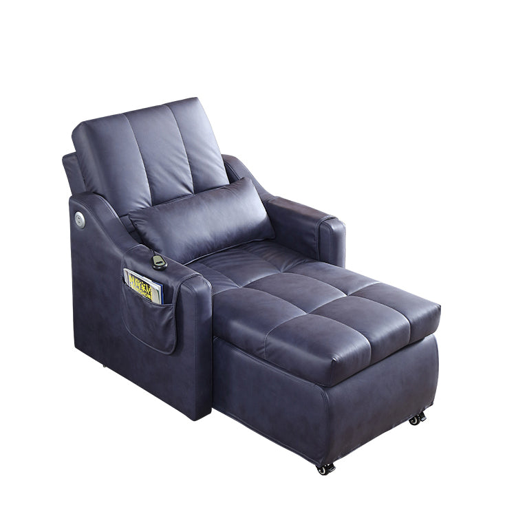 Contemporary Standard Recliner Manual-Push Botton Indoor Solid Color Metal