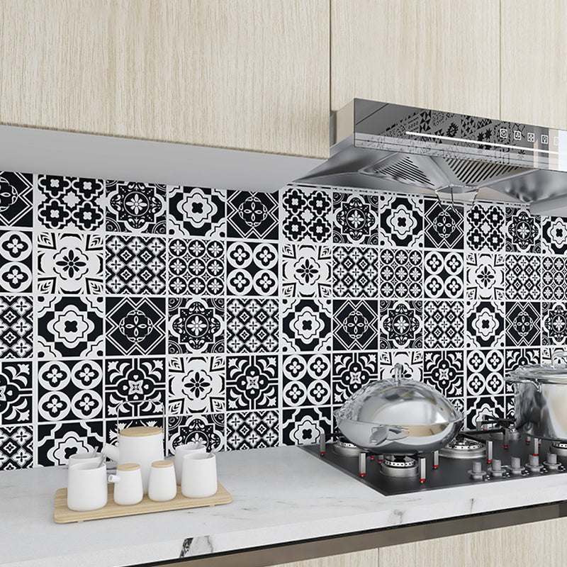 Modern Peel and Stick Backsplash PVC Mosaic Tile Wallpaper for Backsplash Wall