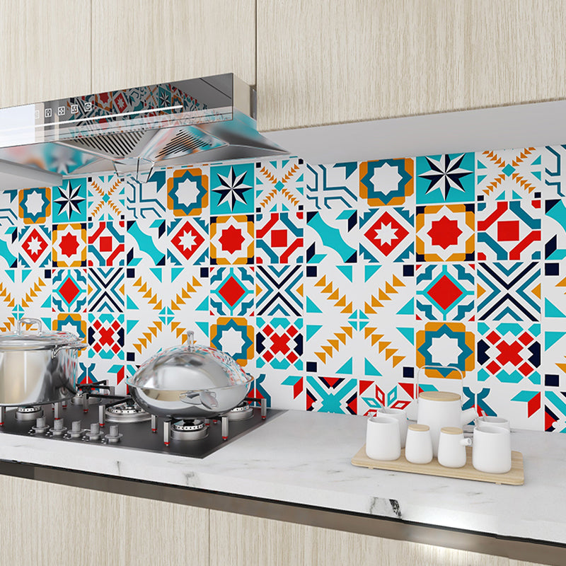 Modern Peel and Stick Backsplash PVC Mosaic Tile Wallpaper for Backsplash Wall