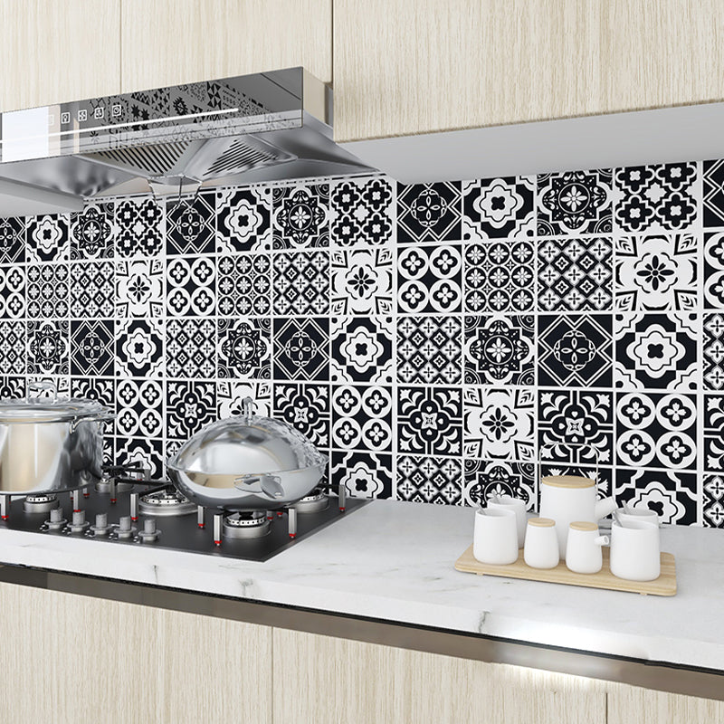 Modern Peel and Stick Backsplash PVC Mosaic Tile Wallpaper for Backsplash Wall