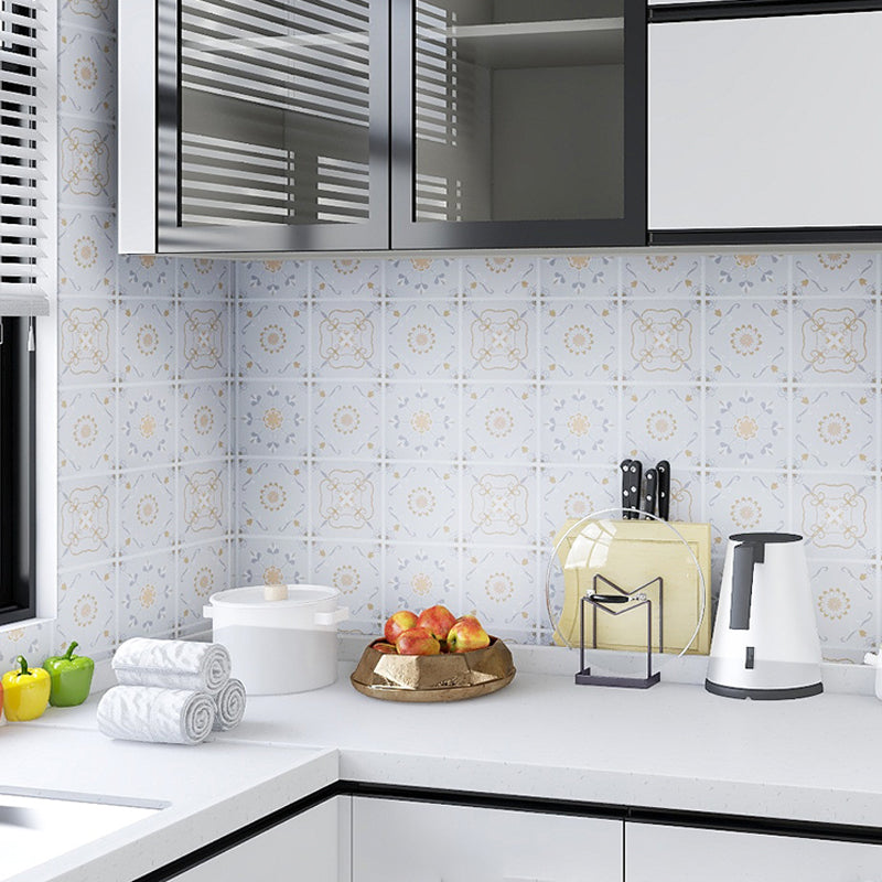 Modern Peel and Stick Backsplash PVC Mosaic Tile Wallpaper for Backsplash Wall