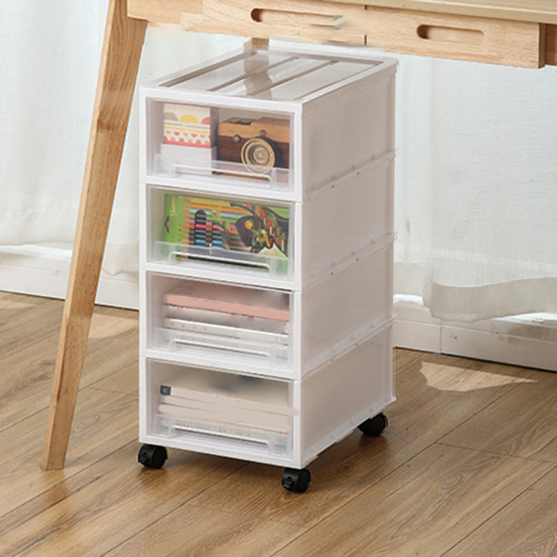 Modern Plastic Movable File Cabinet Drawers Storage Filing Cabinet for Office