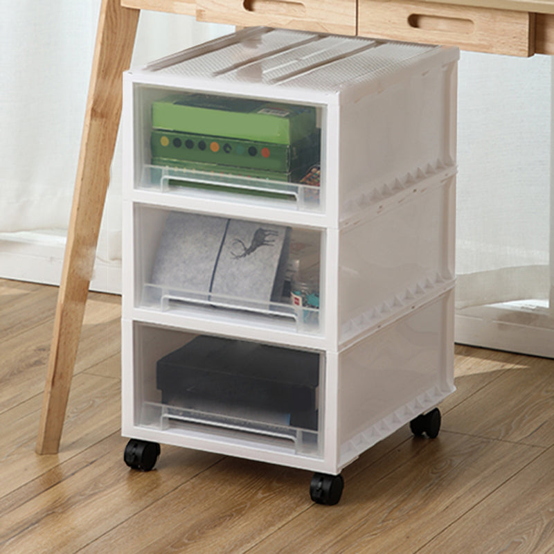 Modern Plastic Movable File Cabinet Drawers Storage Filing Cabinet for Office