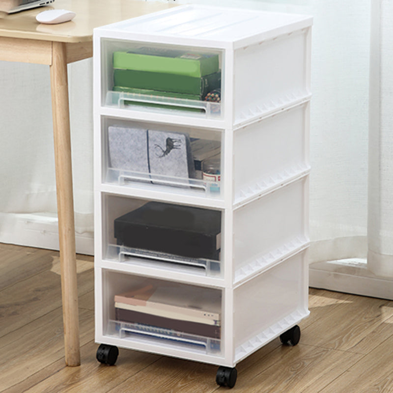 Modern Plastic Movable File Cabinet Drawers Storage Filing Cabinet for Office