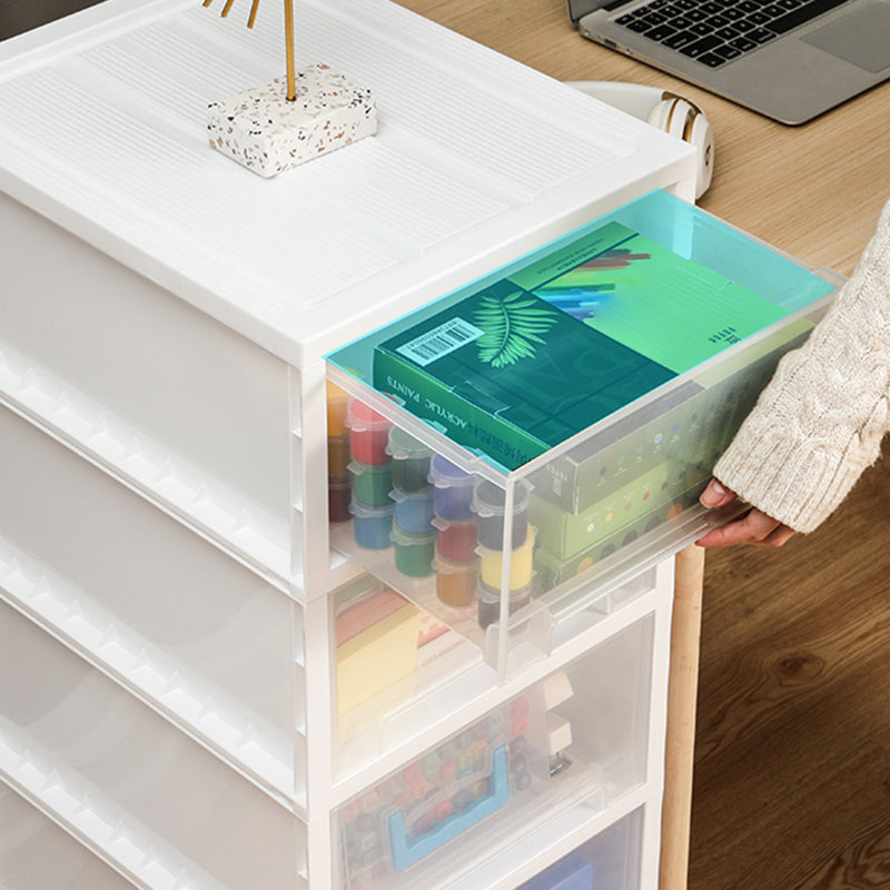 Modern Plastic Movable File Cabinet Drawers Storage Filing Cabinet for Office