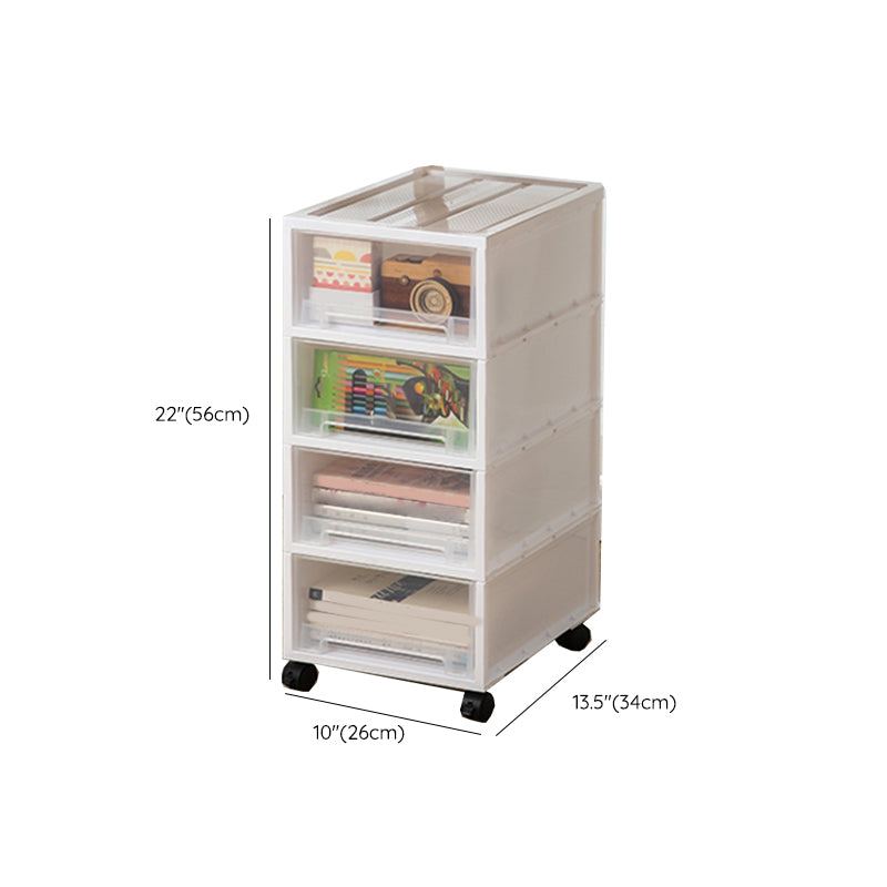 Modern Plastic Movable File Cabinet Drawers Storage Filing Cabinet for Office