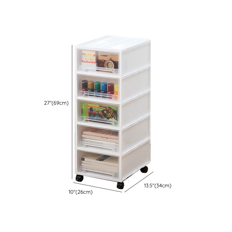 Modern Plastic Movable File Cabinet Drawers Storage Filing Cabinet for Office