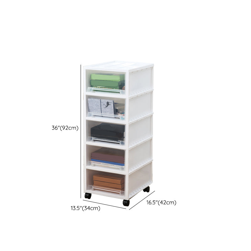 Modern Plastic Movable File Cabinet Drawers Storage Filing Cabinet for Office