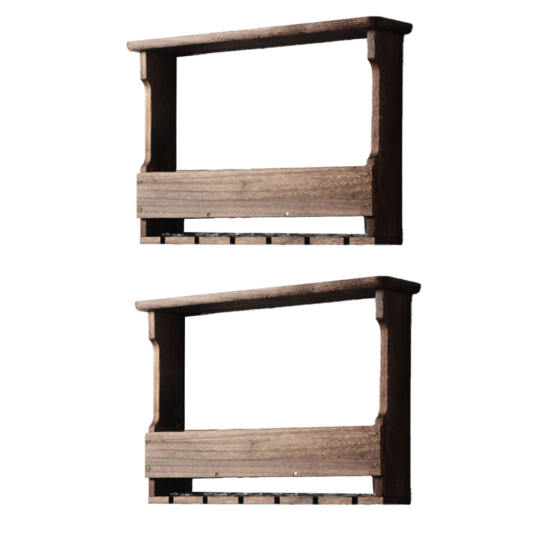 Modern Wall Mounted Wine Rack Wooden Wine Bottle Rack for Home