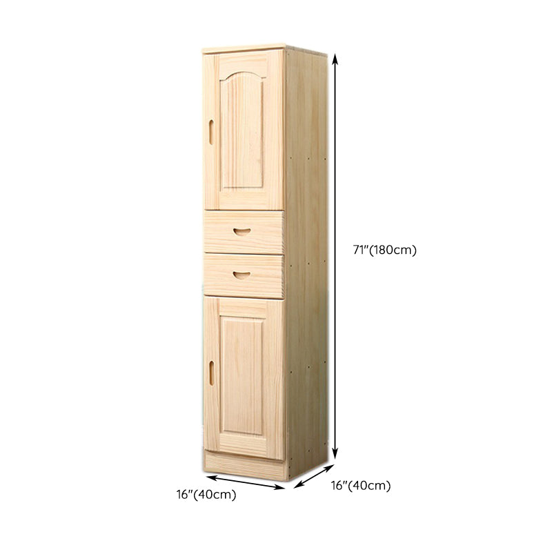 Modern Solid Color Kids Closet Wooden High Gloss Coat Locker