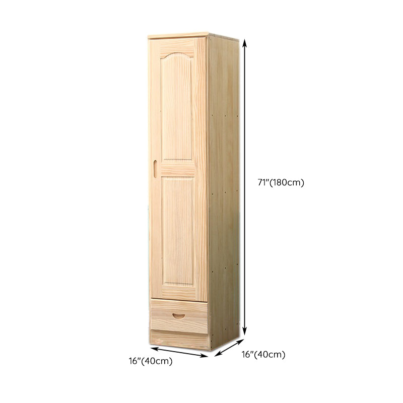 Modern Solid Color Kids Closet Wooden High Gloss Coat Locker