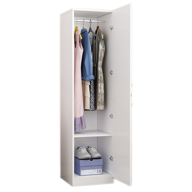 Modern Wooden White Coat Locker High Gloss Kids Closet with 1 Door