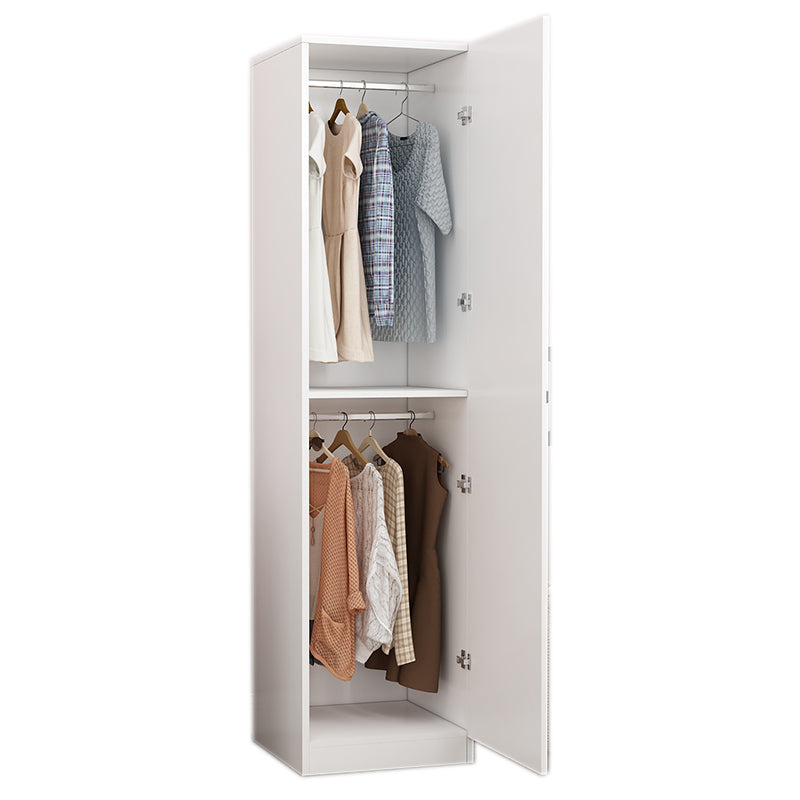 Modern Wooden White Coat Locker High Gloss Kids Closet with 1 Door