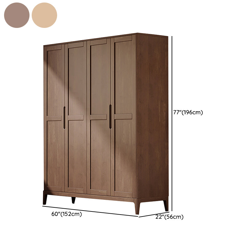 Contemporary Wooden Closet Glossy Kids Closet with Garment Rod