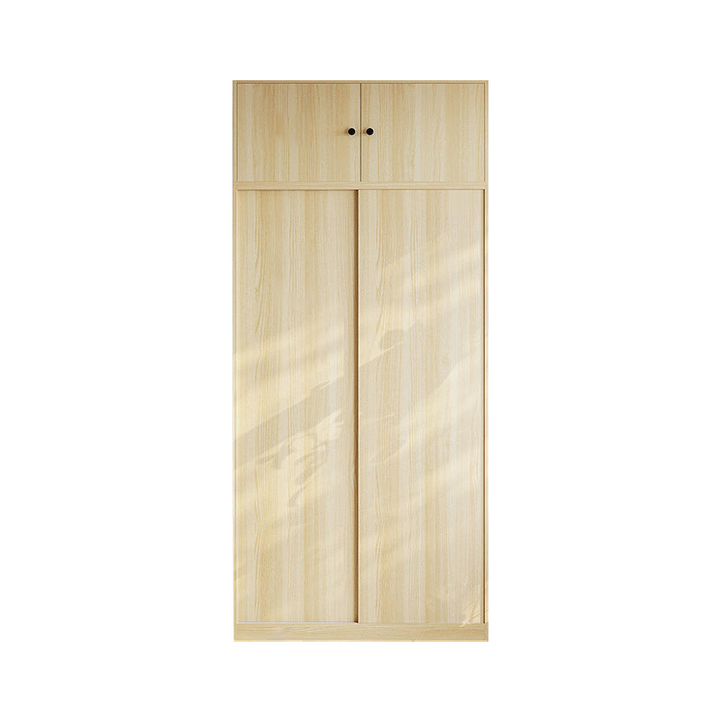 Wooden Wardrobe Armoire Contemporary Wardrobe Armoire with Garment Rod