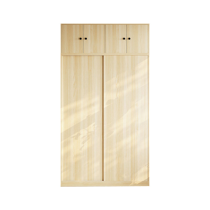 Wooden Wardrobe Armoire Contemporary Wardrobe Armoire with Garment Rod