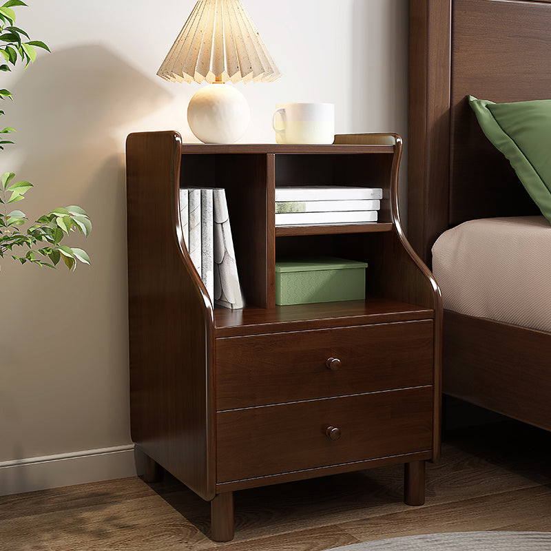 Nordic Solid Wood Nightstands Kid Bedside Table with Drawers