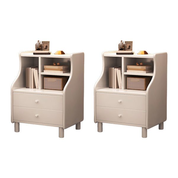 Nordic Solid Wood Nightstands Children's Bedside Table with Drawers