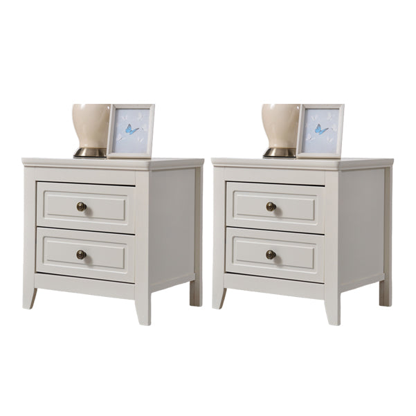 Solid Wood Kids Bedside Table American Style Children's Bedside Table with Drawers