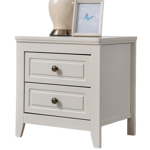 Solid Wood Kids Bedside Table American Style Children's Bedside Table with Drawers