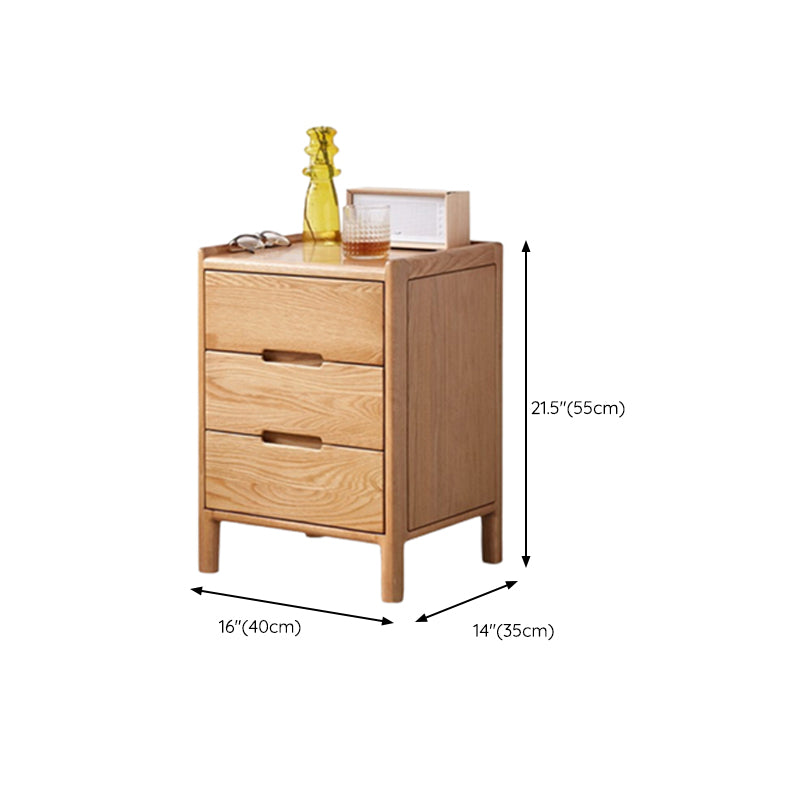 Light Wood End Table for Nursery Wooden Bedside Table for Nursery