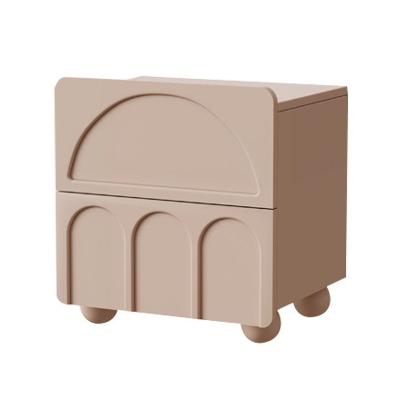 Neutral Bedside Table for Nursery Wooden Nursery Nightstand with Drawers