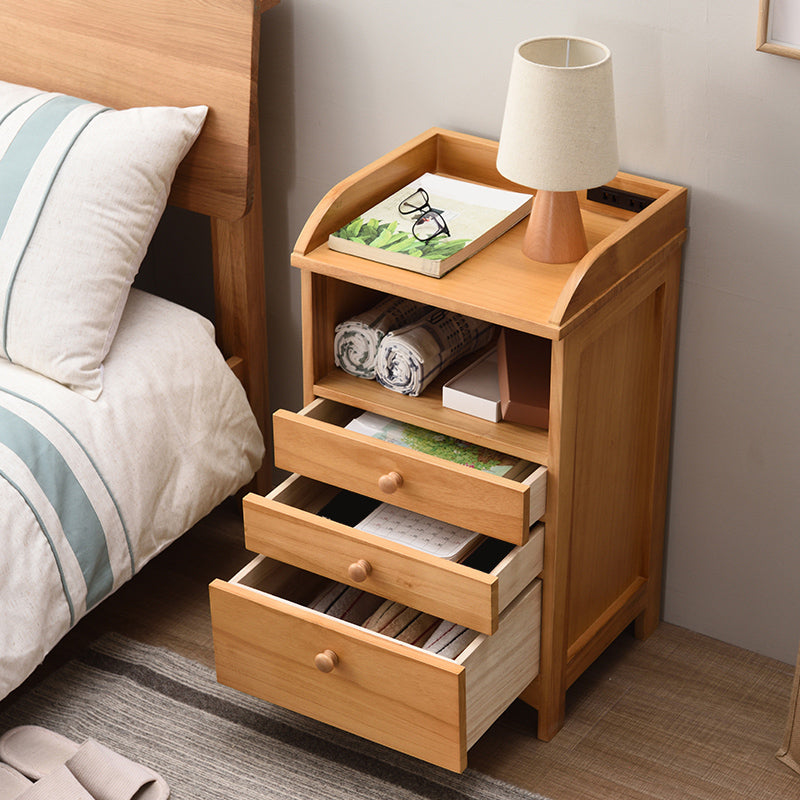 Wooden Bedside Table for Nursery Modern & Contemporary Youth Nightstand